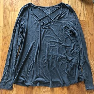 American Eagle Gray Long Sleeve